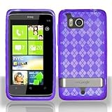 Premium - HTC 6400/ThunderBolt Crystal Skin Purple - Jelly - Silicone - Cas ....