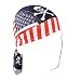 ZANheadgear Flydanna 100 Percentage Cotton Patriotic Skull Bandanna