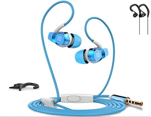 Langston® Universal In-Ear Stereo 3.5mm Plug Earphones Earbuds EarPods for Apple iPhone Samsung Galaxy and Most of the Android Smartphones - (Blue[SP-80])