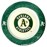Oakland Athletics 4 Piece Dinner Plate Set