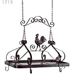 Rooster Hanging Kitchen Pot Rack