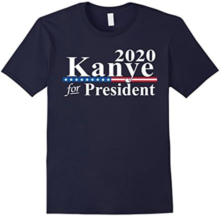 Men's Yeezy For President 2020 T-shirt Medium Navy
