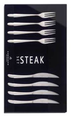 Auerhahn Steak-Set 8-tlg. in Geschenkpackung Silk