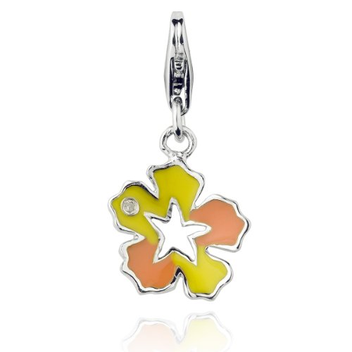 Rafaela Donata Secret Diamonds Damen-Charm \"Blume\" Sterling Silber Diamant Ema Preisvergleich