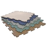 Terra-Flex Interlocking Rubber Flooring - 1/4x24x24 inch - Premium Rubber Tiles