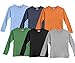 City Threads Little Boys' 100% Cotton Long Sleeve Solid Tee Tshirt (Size 2T-6)