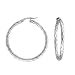 Karat Platinum 30mm Twisted Hoop Earrings