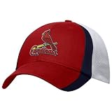 Nike St Louis Cardinals Red Mesh Swoosh Flex Fit Hat