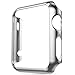 Apple Watch Case, for Series 1 ZOEKO 38mm/42mm Super Thin PC Plated Cover Case Slim Premium Super/Exact Fit/Plastic Cover Snap On Hard Protective Case for Apple iWatch 2015 (PC Case Silver 42mm)
