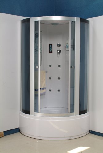 Buy Steam Room Shower Enclosure with Hand-held Shower, Ceiling Rainfall Shower Head & Lamp, Controller for Steam/radio/fan Etc, 6 Body Sprays, Foot Massage, Defogger and Much More New #8836 (ella's Showers, Plumbing, Bathtubs Showers & Saunas, Showers, Steam Showers)