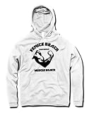 Kapuzenpullover Hoodie Venice Beach California Muscle Beach - Weiß - Größe XL