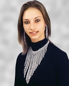 Sunnywood 3399 Silver Rhinestone Necklace And Earrings Set