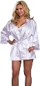 Plus Size Bridal Lingerie Set - White Robe & Padded Hanger