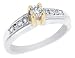 Diamond Engagement Anniversary Ring 0.28 Carat (ctw) in 10K White Gold