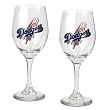 Los Angeles Dodgers MLB 2pc Wine Glass Set - Primary Logo by Great American Products