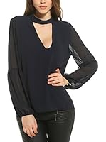 Romantik Paris Top Cortez (Azul Marino)