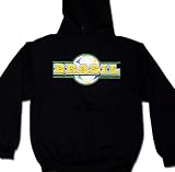 Brasil Soccer Ball Hoodie, Brazil Futbol Sweatshirt, Brasilian International Soccer Sweatshirts