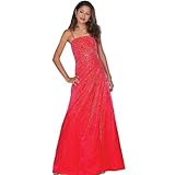 IMAGE OF Formal Evening Gown. Red Aline Ball Gown Dress for Prom, Party, Wedding by Sean Collection (406)