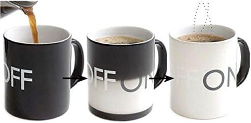 Goodaa MUG CUP COFFEE TEA MAGIC HEAT SENSITIVE HOT CHANGING CERAMIC