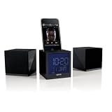 Gear 4 - CRG-70W - Radio-réveil avec enceintes amovibles - Station d'accueil pour iPod