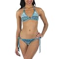Bikini Love: Ashley Paige Knit Sunset Designer Swimwear - Blue