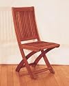 Achla OFC-05 Folding Outdoor Lounge Chair - Natural Oiled