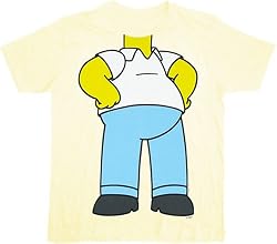 The Simpsons Homer Body Costume Cream T-Shirt Tee