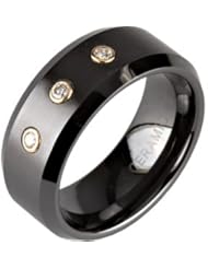 .10 Cttw Dia Set In Silver Bezel by US Gems
