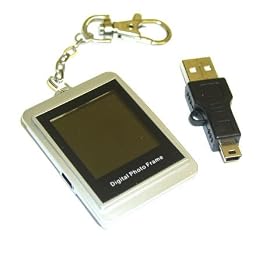 Online - 1.5" DIGITAL PHOTO KEYCHAIN FRAME SILVER