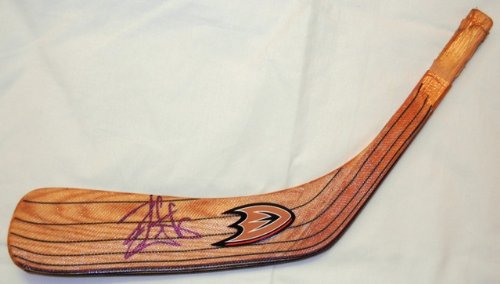Ryan Getzlaf Autographed Anaheim Ducks Logo Stick Blade W/PROOF, Picture Of Ryan Signing For Us, Anaheim Ducks, Team Canada, Gold Medal, Stanley Cup Champion