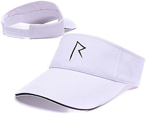 DEBANG Rihanna Logo Adjustable Visor Cap Embroidery Sun Hat Sports Visors White