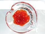 Murano Design Hand Blown Glass Orange Flower Crystal Paperweight