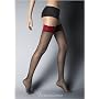 Red Lace Top Thigh High Hold Up Stockings