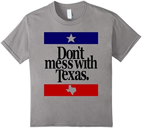 Kids "Don't Mess with Texas" Iconic T-shirt 4 Slate