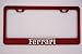 Fit Ferrari Red Stainless Steel License Plate Frame (Powder Coasted Color)