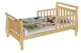 Sleigh Toddler Bed (Pine) in Espresso finish by DaVinci