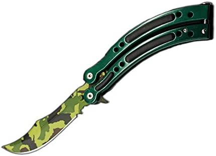 KUKEN CS GO Cross Fire Folding Tactical As Outdoor Self-defense Tool - Green