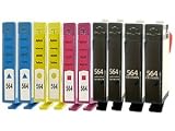 Remanufactured HP 564 10-pack Set (CB316, CB317, CB318, CB319, CB320) 2 Each Black/Photo Black/Cyan/Magenta/Yellow Printer Ink Cartridge 10 Pack for HP PhotoSmart Printers B8550 B8553 B8558 C5380 C6324 C6340 C6350 C6375 C6380 C6383 C6388 D5460 D7560 - by FOCUS