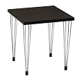 Square End Table - Espresso