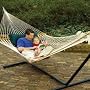 Save $20 on this Exclusive Combo! Presidential Polyester Rope Hammock, Stand and Pillow by Pawleys Island