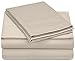 Amazon Brand – Pinzon 500-Thread-Count Pima Cotton Sateen Bed Sheet Set - California King, Canvas