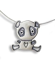 Panda Bear Sterling Silver Charm Necklace