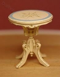 SaLe!!! Dollhouse Miniature Artisan Handpainted Round Side Table