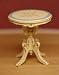 Dollhouse Miniature Artisan Handpainted Round Side Table