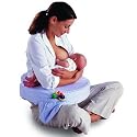 My Brest Friend Breastfeeding Pillow Blue/White Stripe