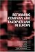 Books : Reforming Company and Takeover Law in Europe