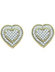 0.33CTW DIAMOND MICRO PAVE EARRINGS