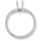 16 Diamond Circle Necklace