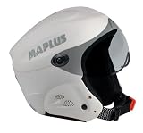 Maplus X6 Stealth Ski Helmet with Visor (White Matte)