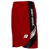 Kasey Kahne Youth Red Finish Line Mesh Shorts